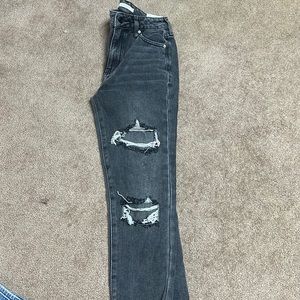 Black mom jeans ripped PacSun